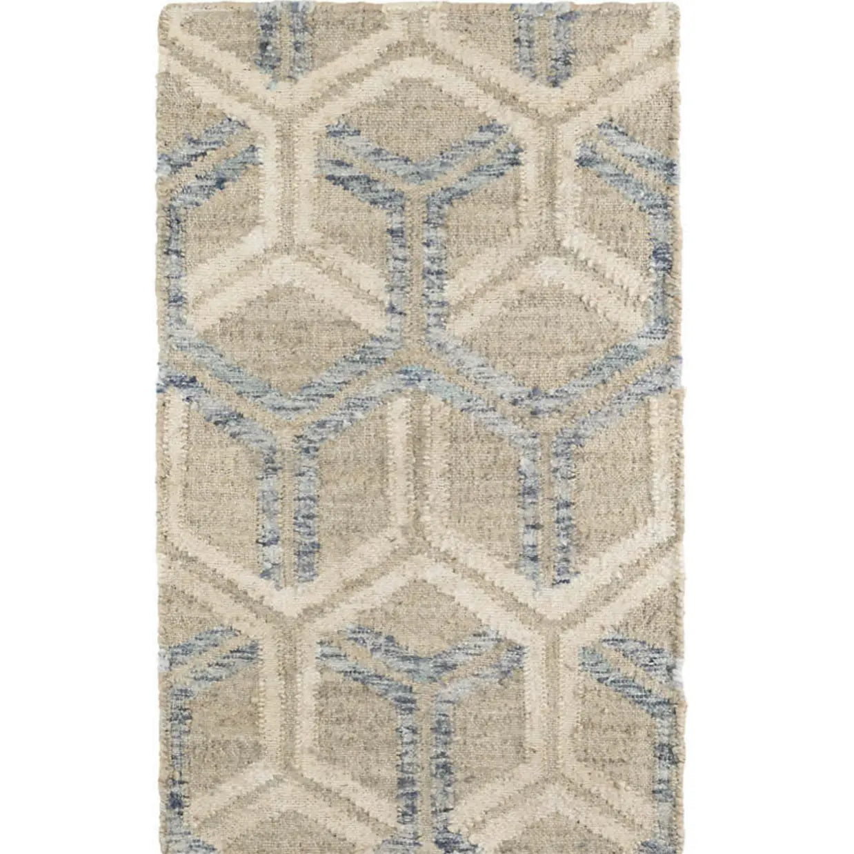 Tala Blue Woven Jute Rug - Home Smith