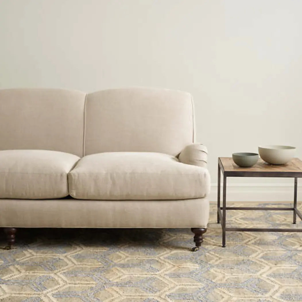 Tala Blue Woven Jute Rug - Home Smith