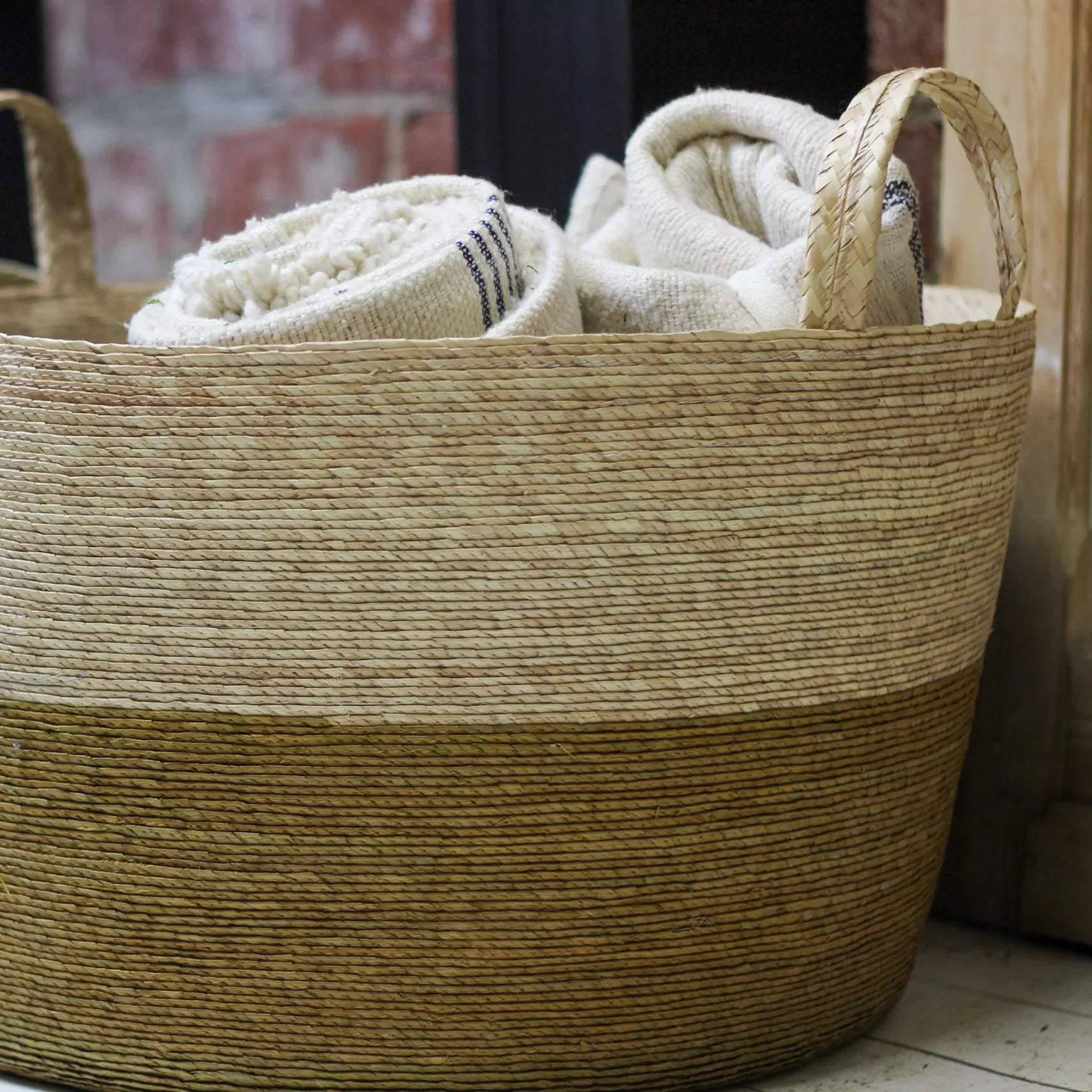 Tambo Basket in Mustard - Home Smith