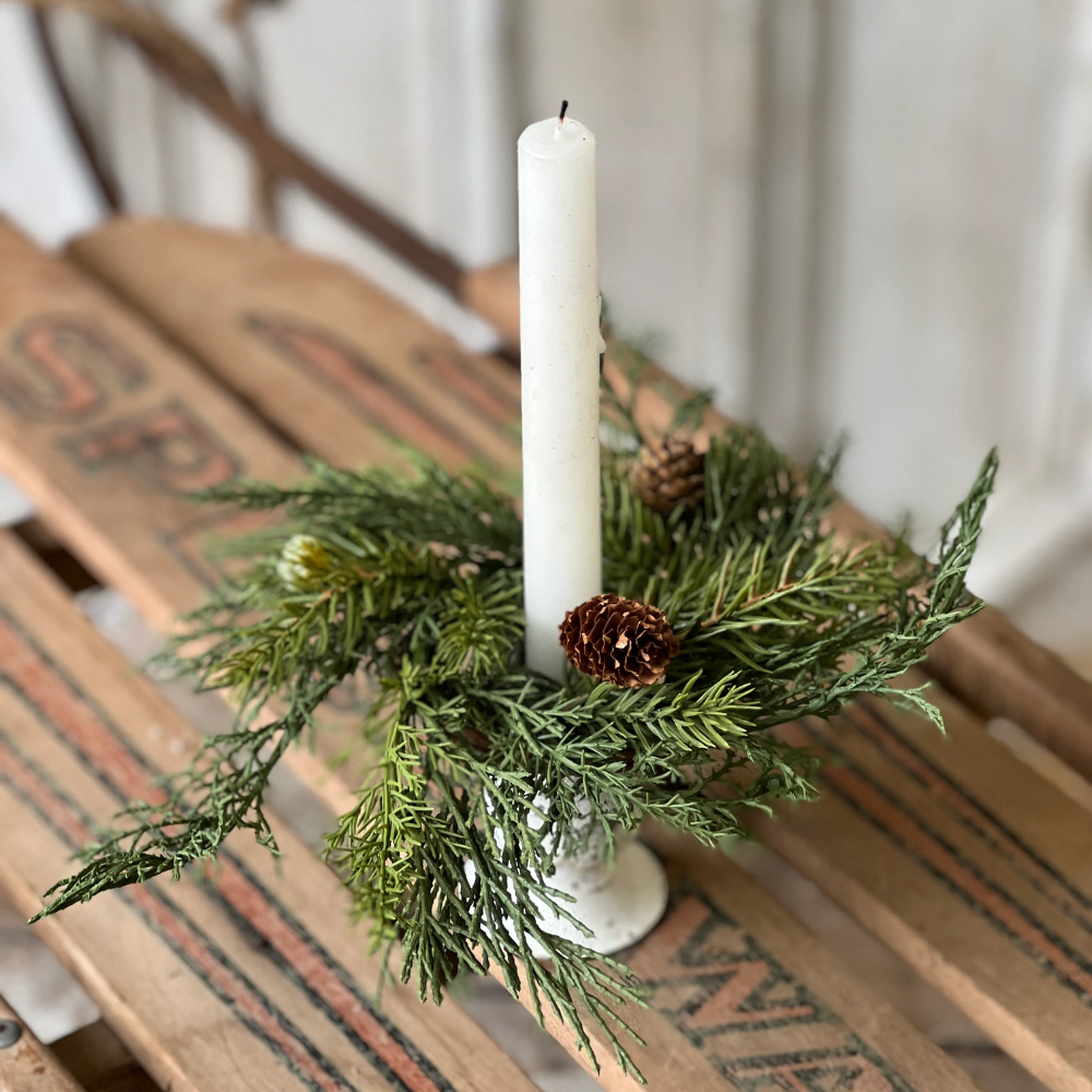 Telluride Spruce Candle Ring at Home Smith