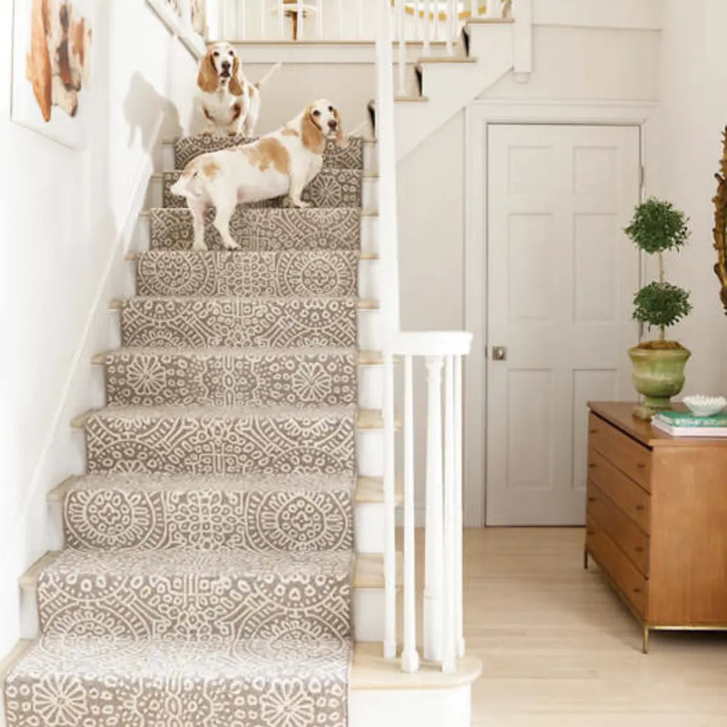 Temple Micro Hook Rug in Taupe - Home Smith