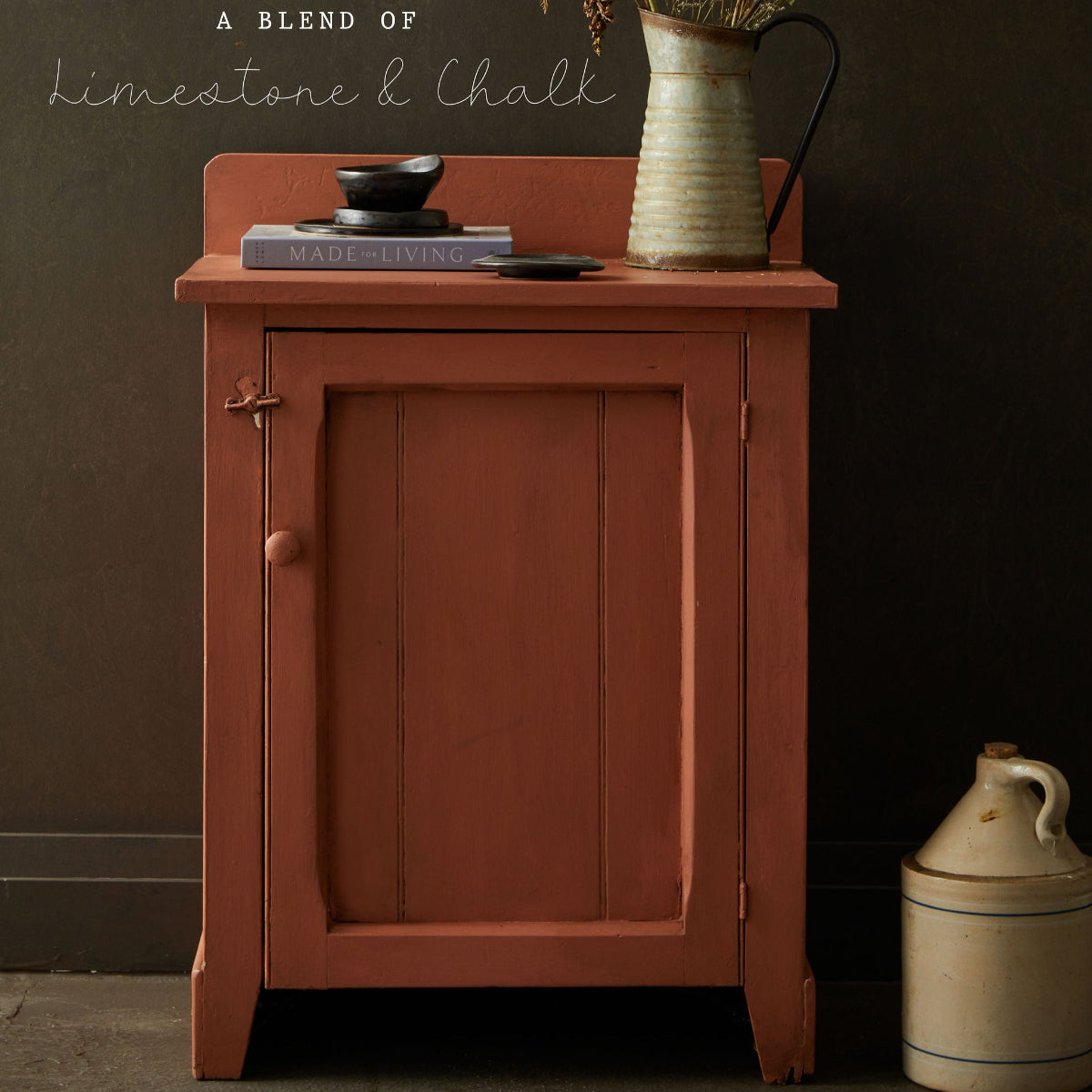 Alchemy Limestone and Chalk Furniture Paint by Fusion in Terracotta at Home Smith