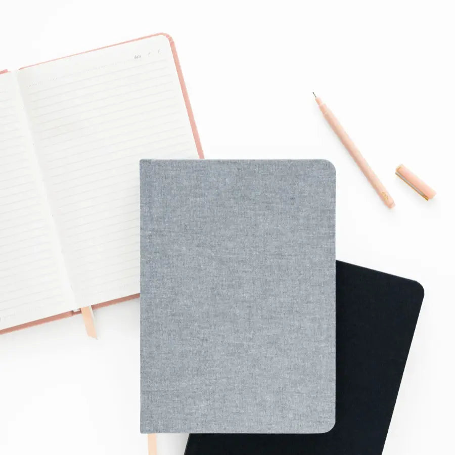 The Tailored Journal in Grey Bookcloth - Home Smith