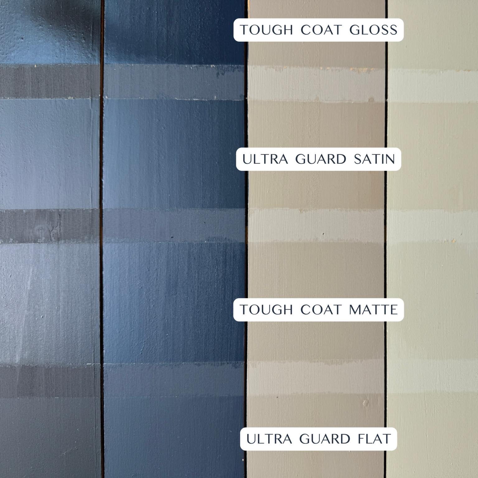 Topcoat Finishes Comparison at Home Smith