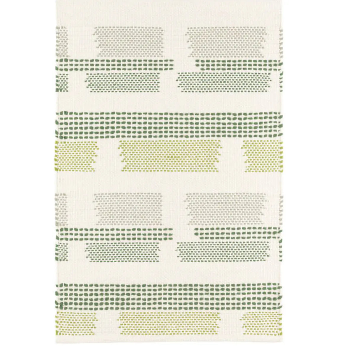 Tread Lightly Green Woven Cotton Rug - Home Smith