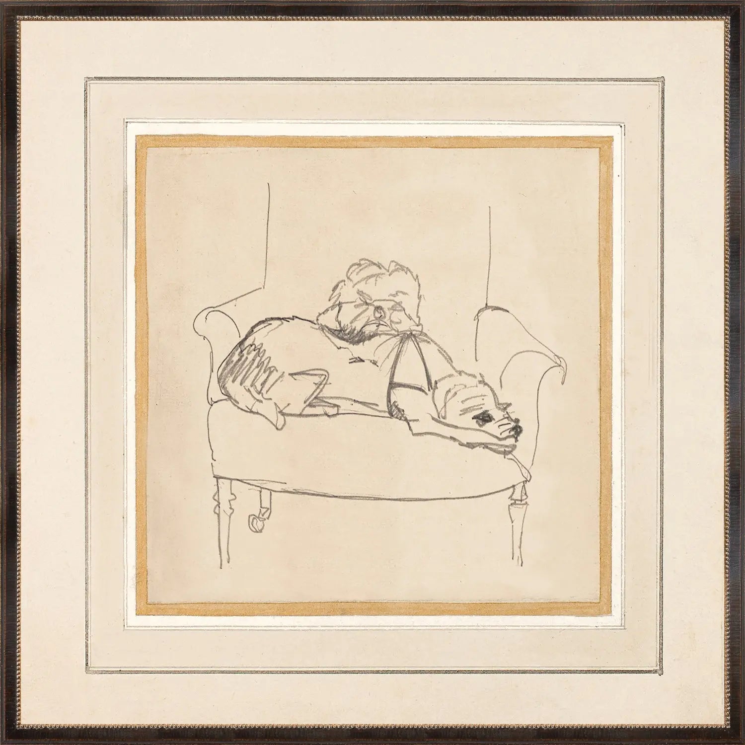 Home Smith Two Dogs on a Chair c. 1930 Framed Print Celadon Art