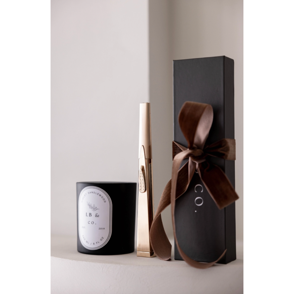 Luxe USB Electric Lighter in Gold at Home Smith