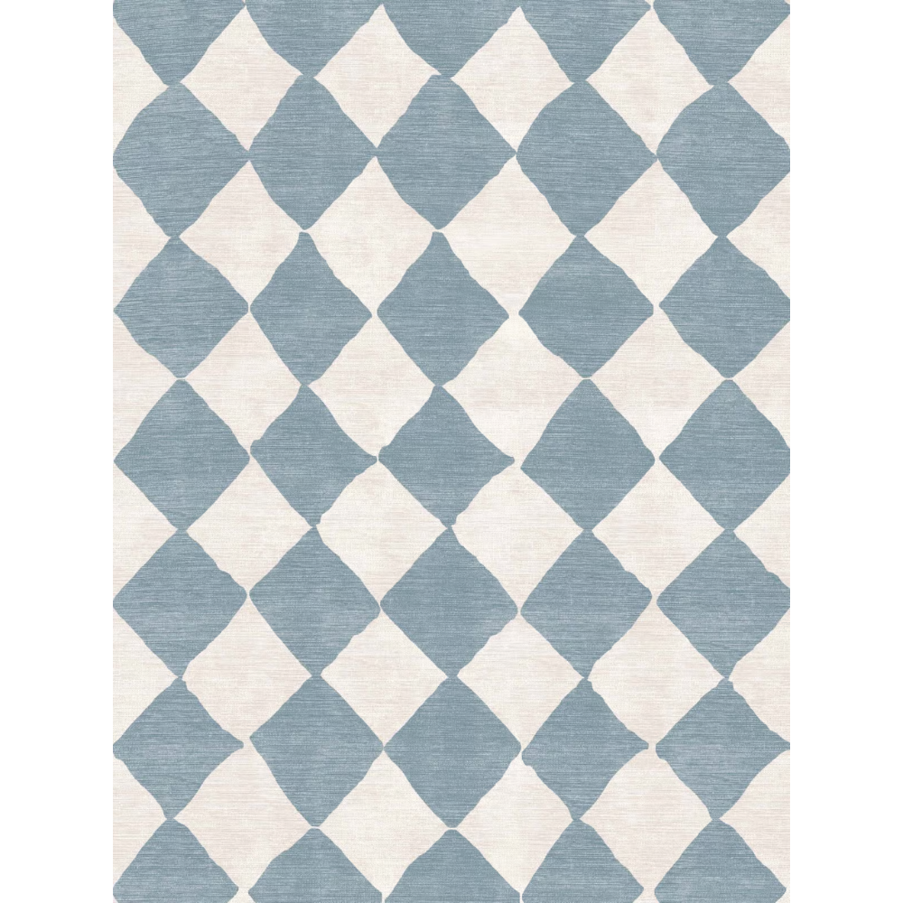 Adama Zeezand Vinyl Rug in Blue at Home Smith