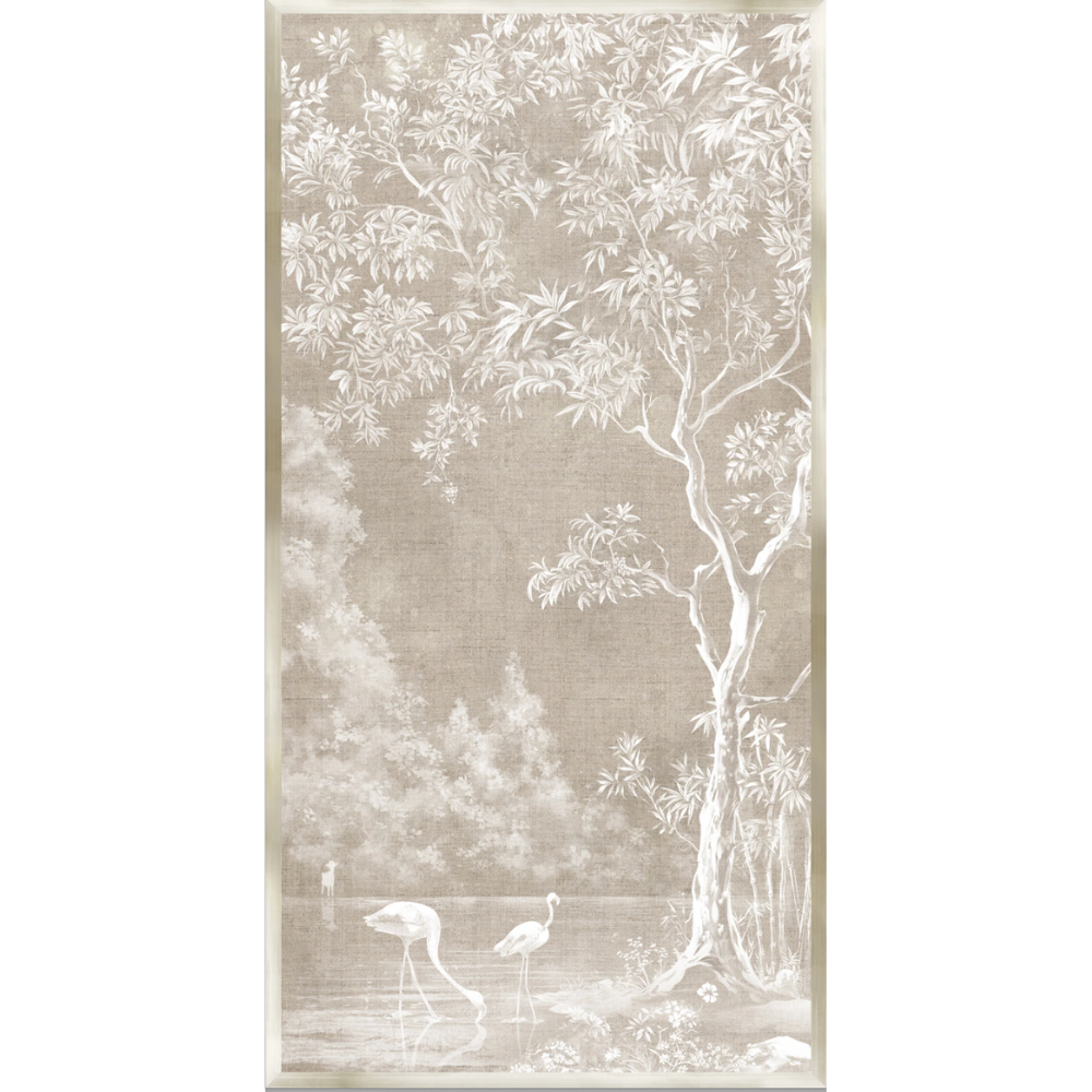 Flamingo Sanctuary Panel I in Natural at Home Smith