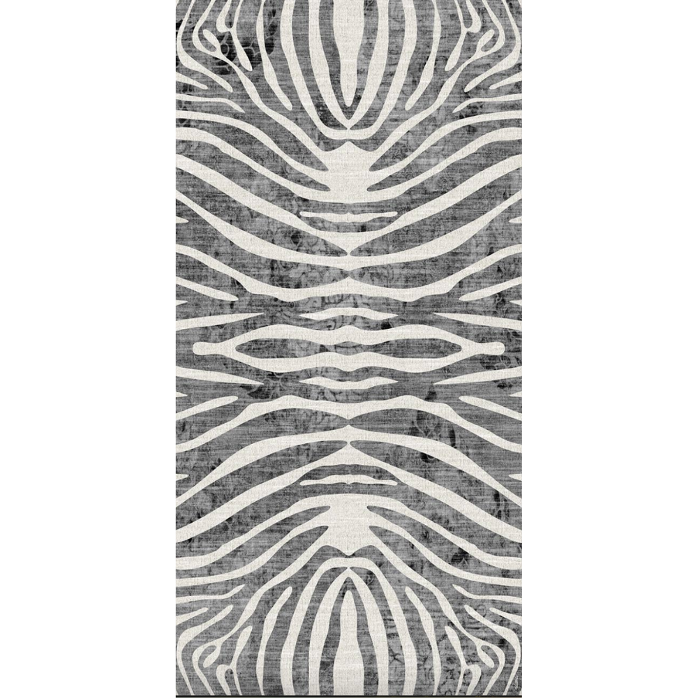 Adama Nairobi Rectangular Vinyl Mat Rug in Grey at Home Smith