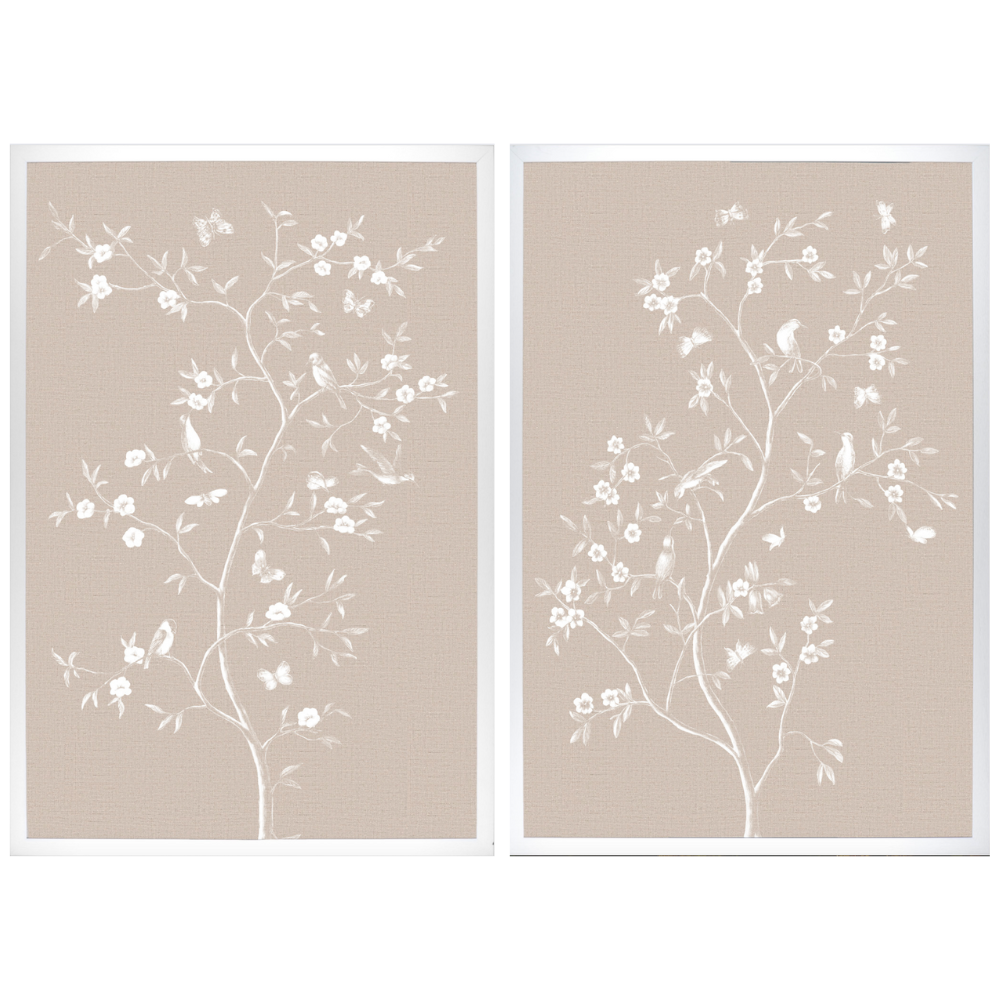 Linen Sanctuary Panel I and II at Home Smith