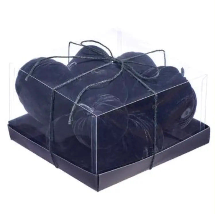 Home Smith Velvet Mini Pumpkins in Black Allstate Floral Succulents, Spheres & Fruit