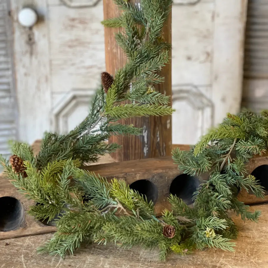 White Spruce Garland with Petite Cones - Home Smith