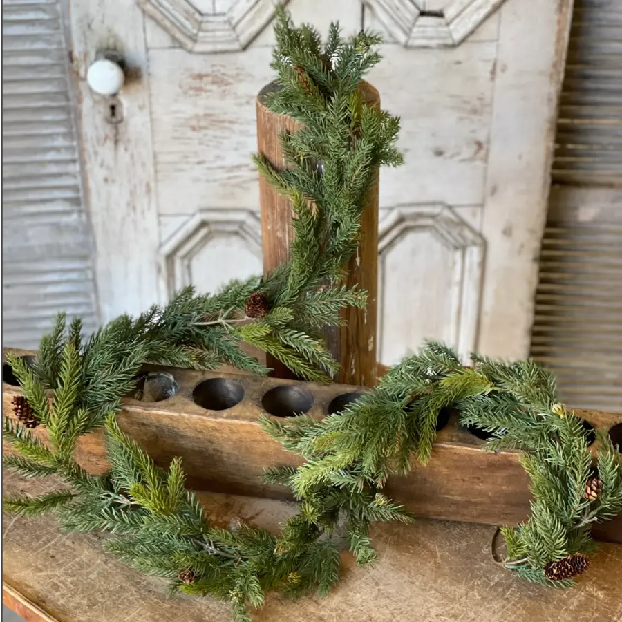 White Spruce Garland with Petite Cones - Home Smith