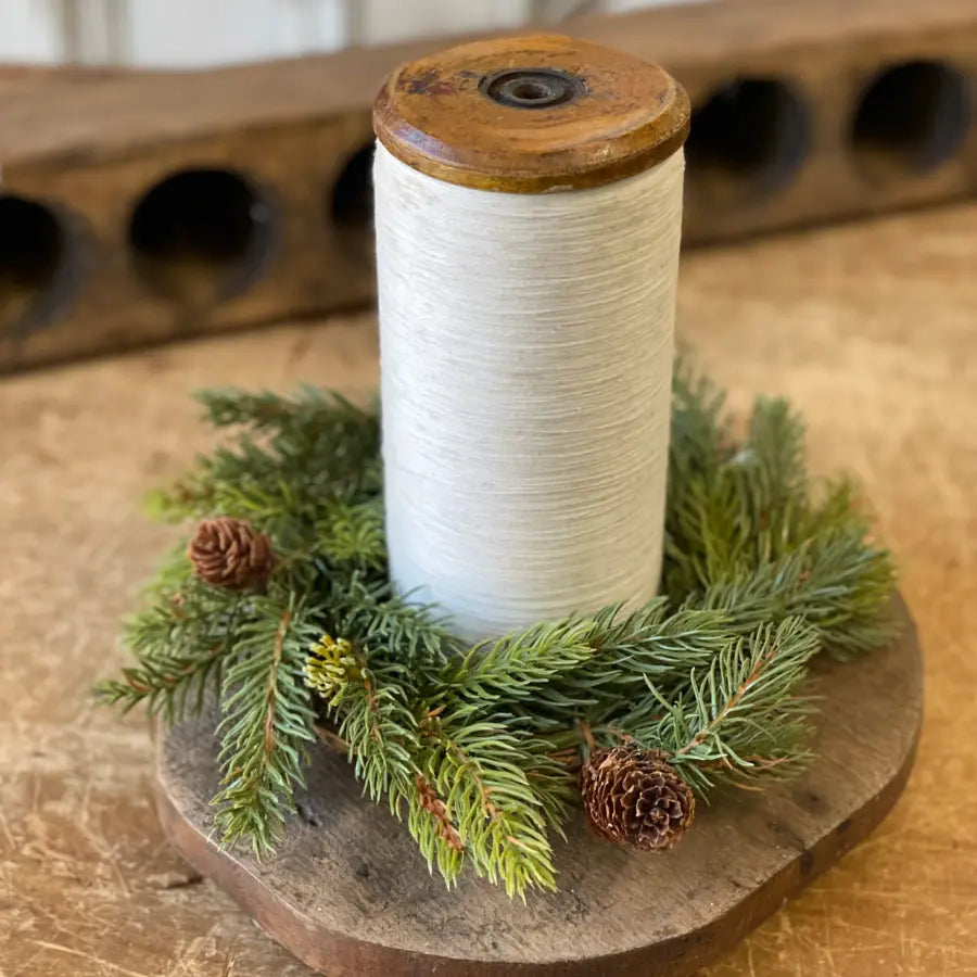 White Spruce Mini Wreath | Candle Ring - Home Smith