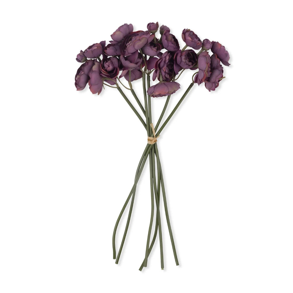 Faux Ranunculus bunch in purple from Abigail Ahern at Home Smith