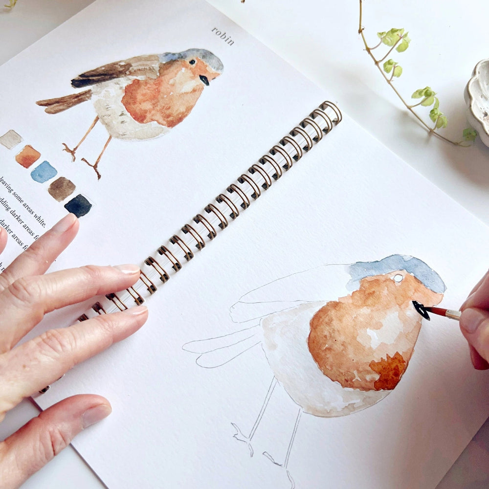 Birds Watercolour Workbook by Emily Lex at Home Smith
