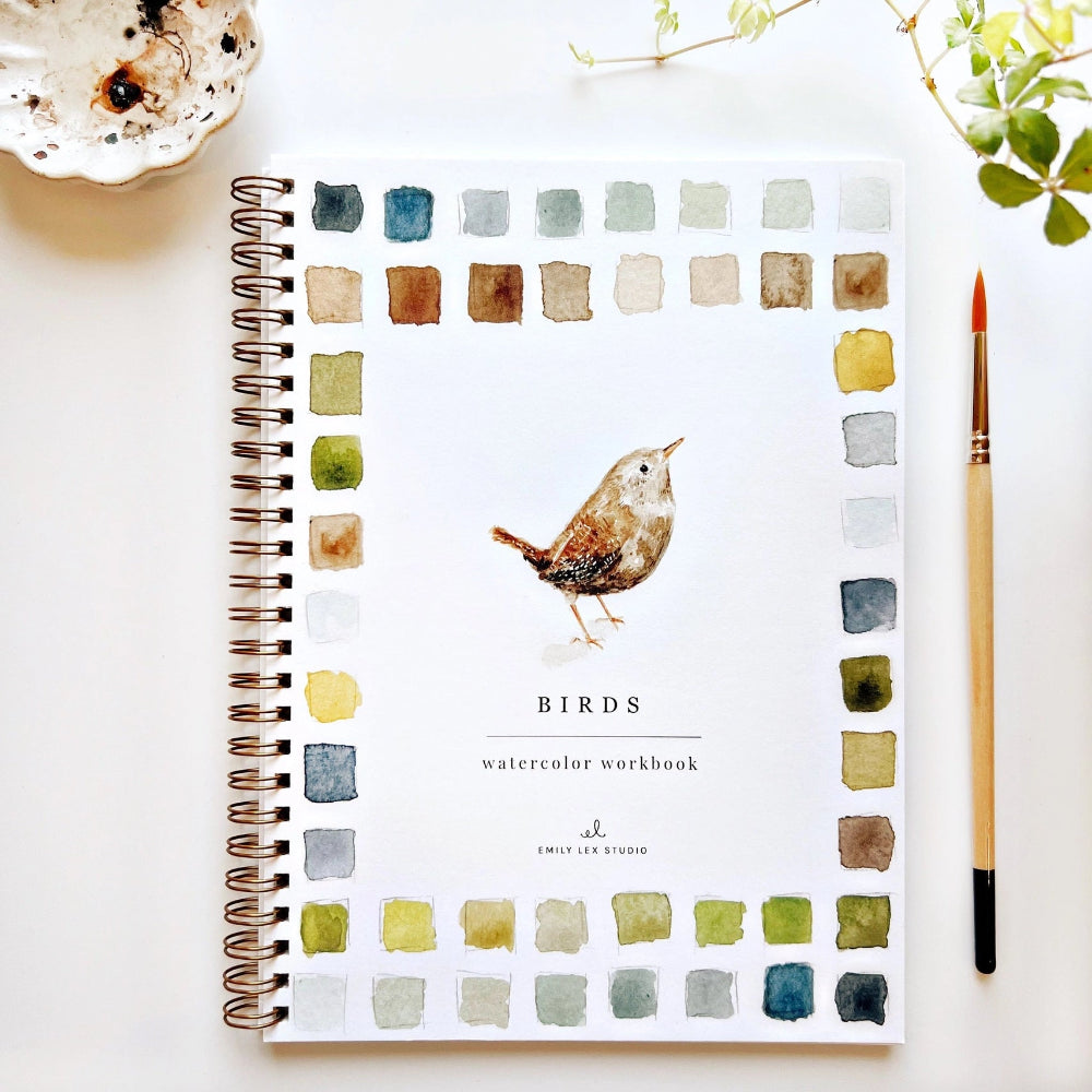 Birds Watercolour Workbook by Emily Lex at Home Smith