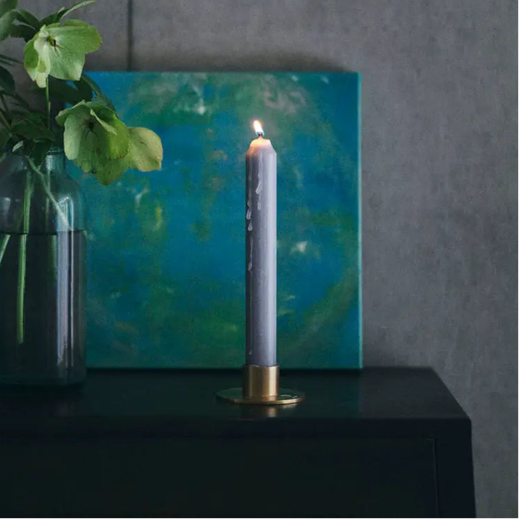 Solid Brass Candle Holder from Fog Linen Work at Home Smith