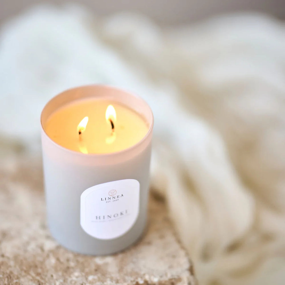 Hinoki Scented Soy Candle from Linnea at Home Smith