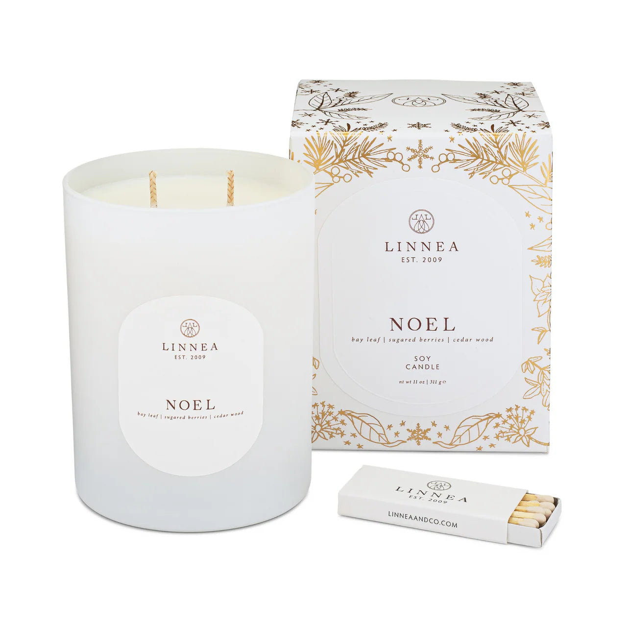 LINNEA Scented Soy Holiday Candle in Noel