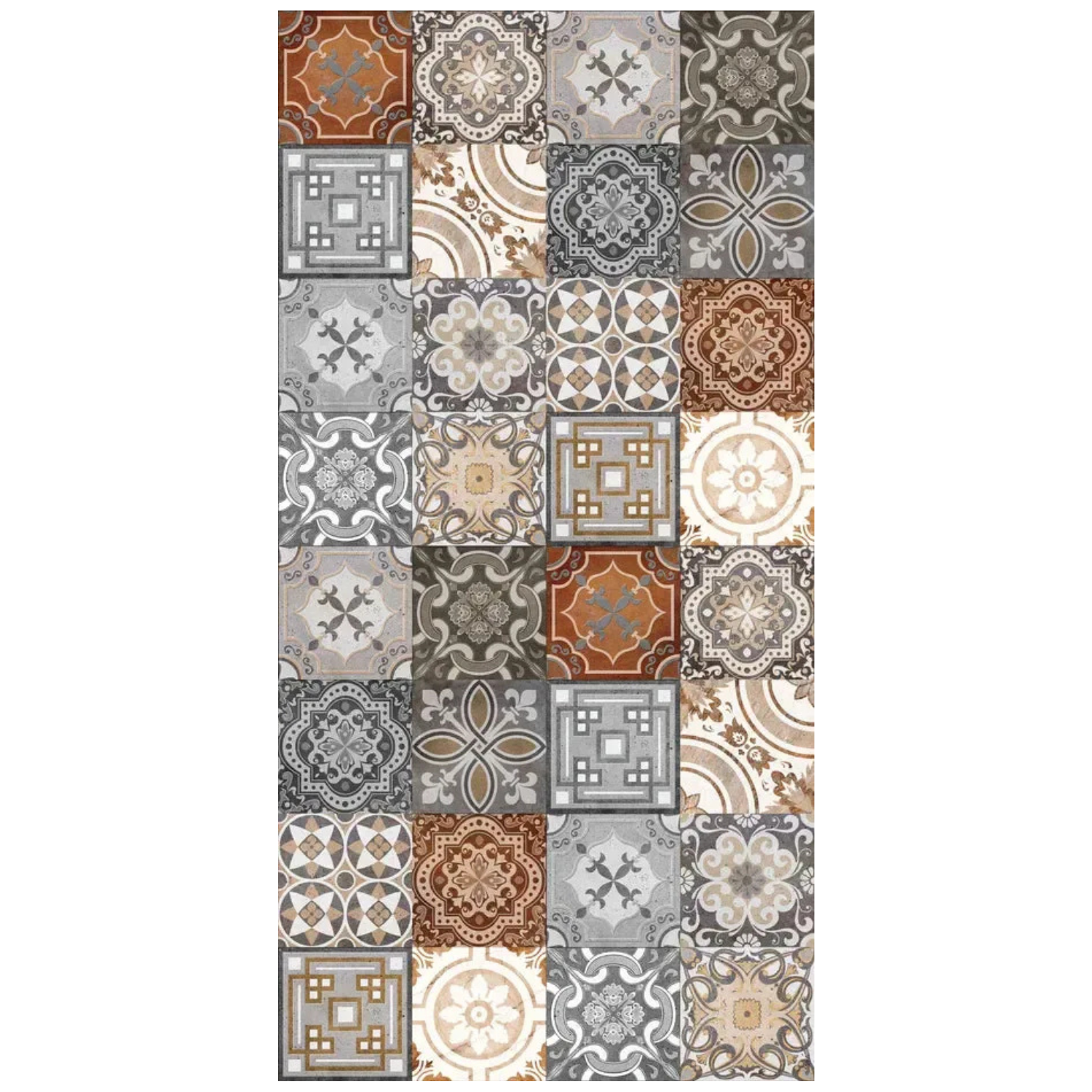 Tapis Adama Vintage en Vinyle en Marron