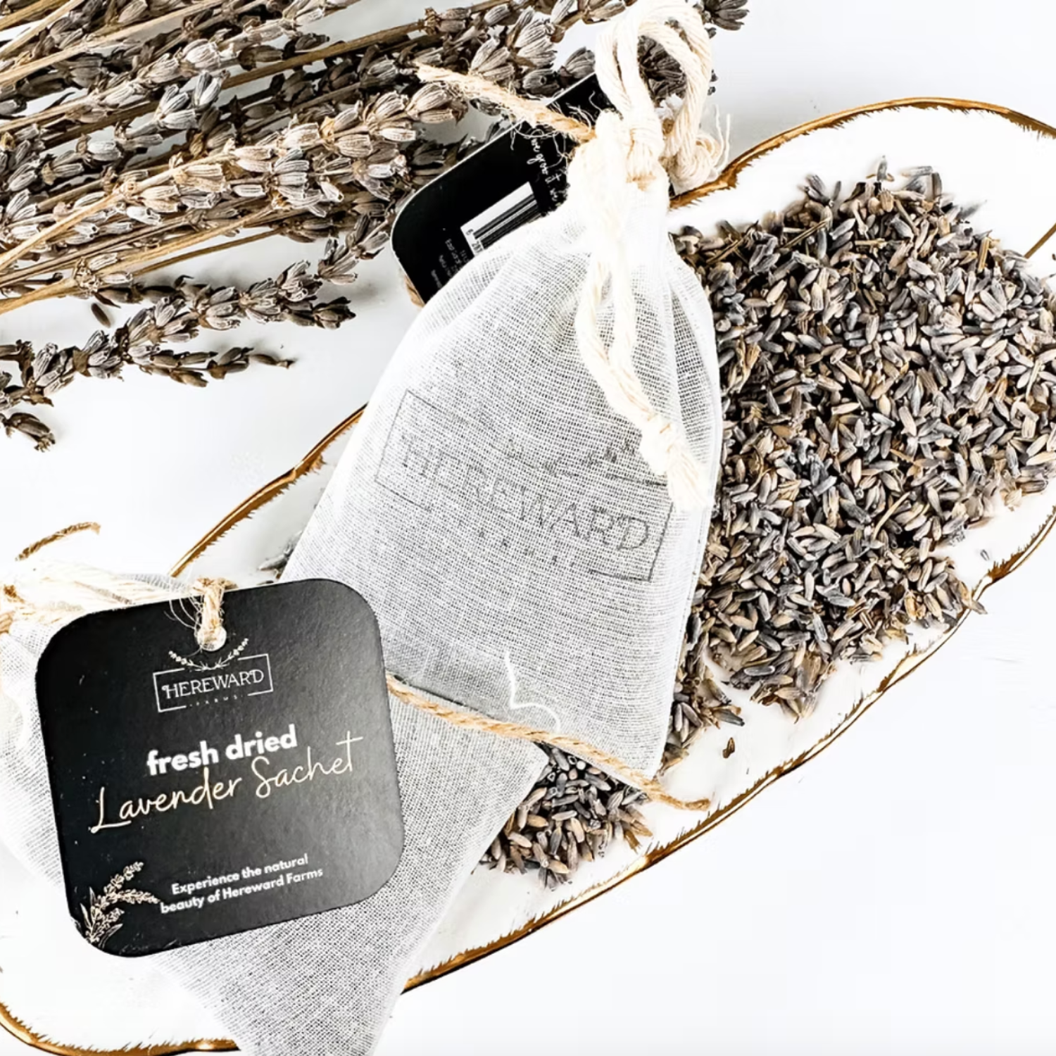 French Lavender Linen Sachets from Hereward Farms at Home Smith