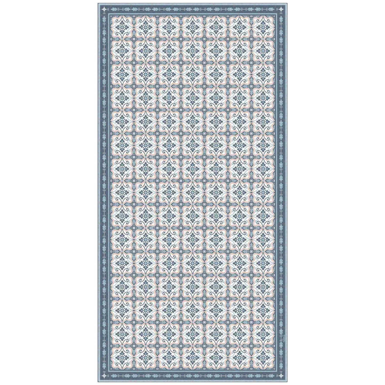 Adama Amnita Vinyl Rug in Blue