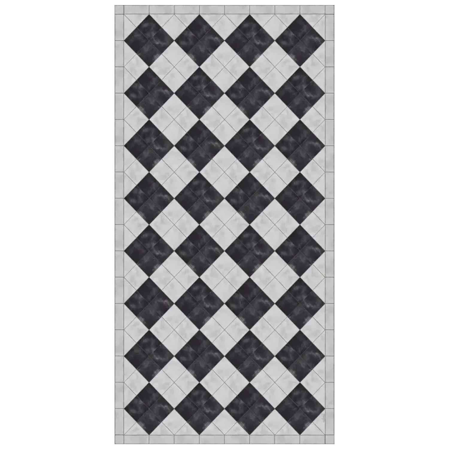 Tapis en vinyle Adama Pierrot en noir