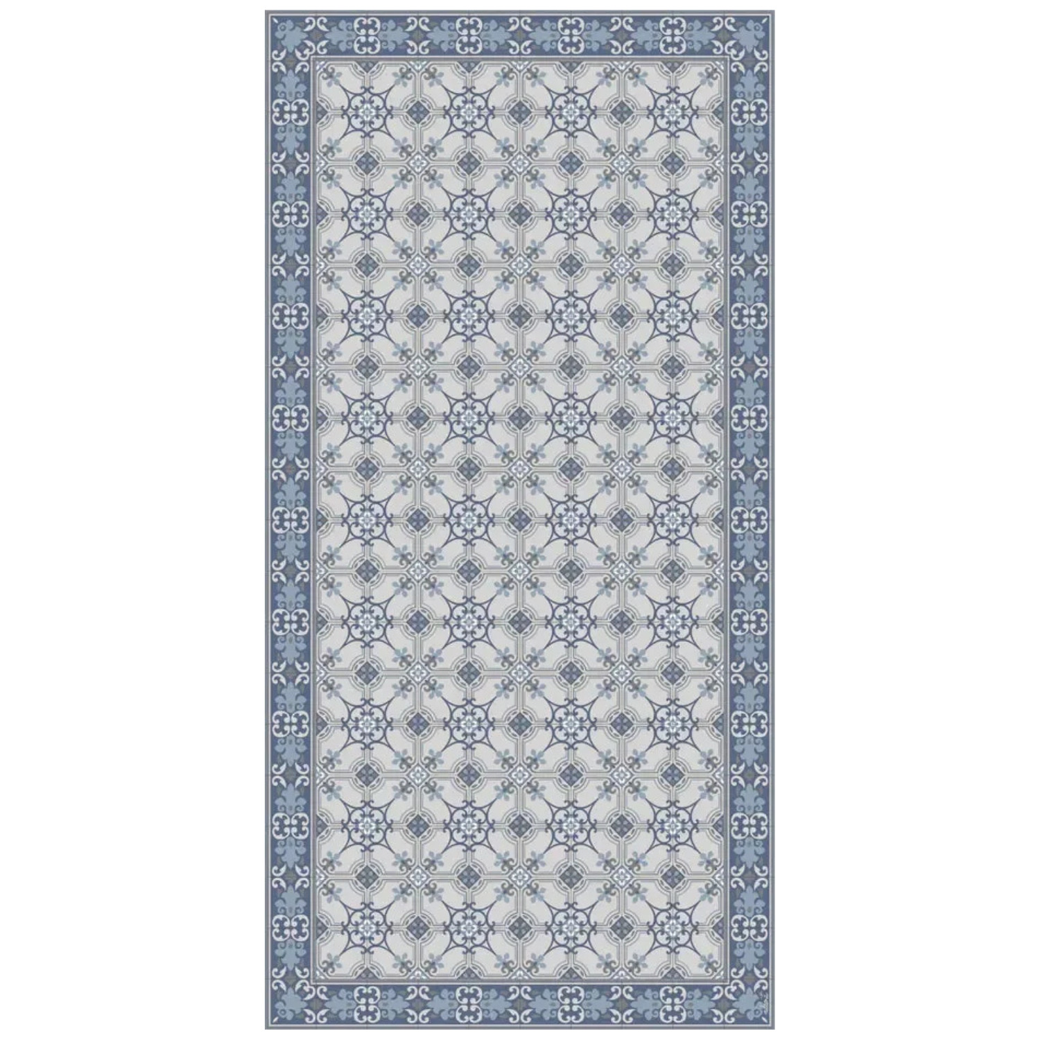 Adama Laia Vinyl Rug in Blue