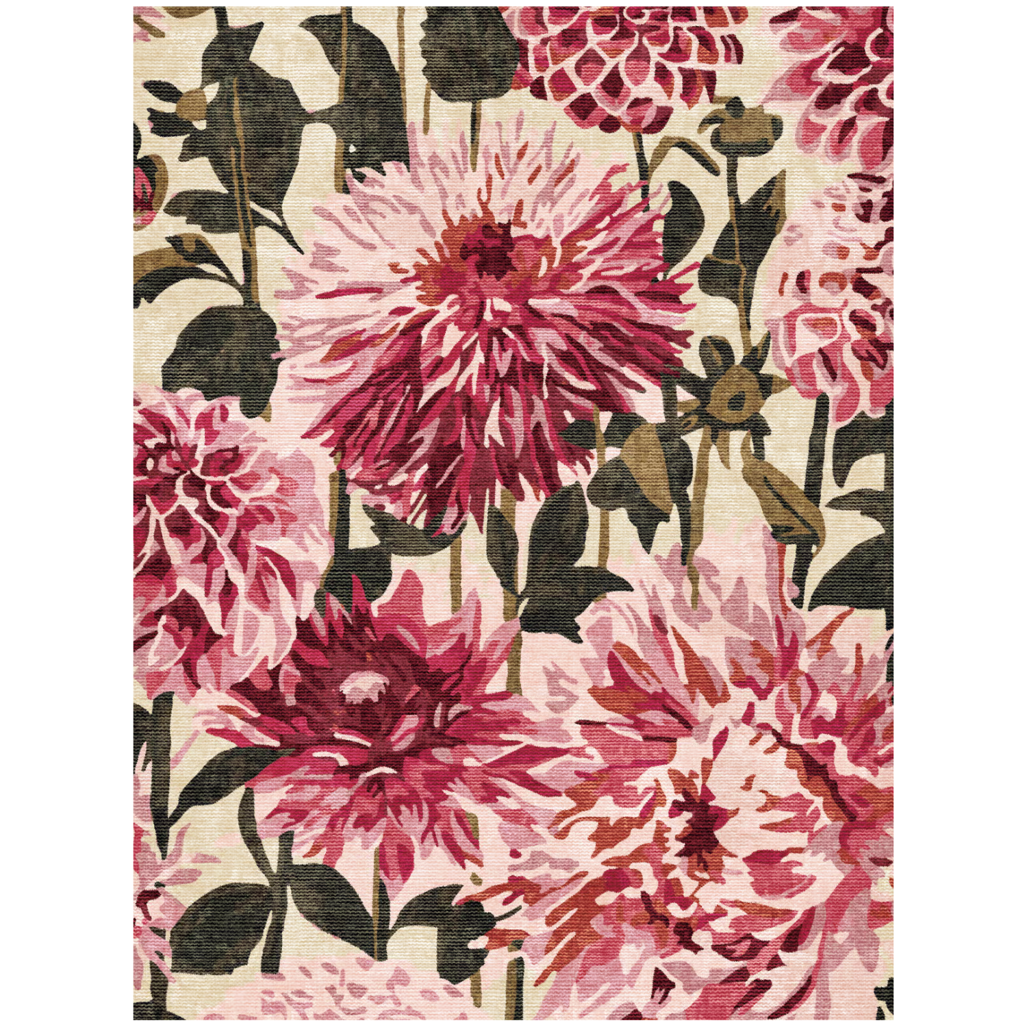 Adama Mums Vinyl Rug