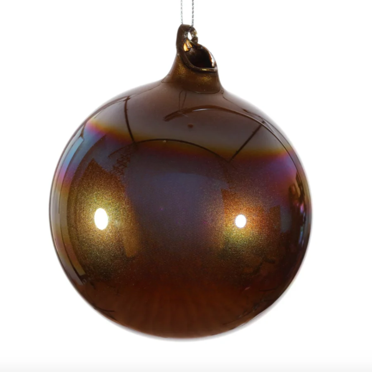 Jim Marvin Pearl Glass Ornaments in Bronze