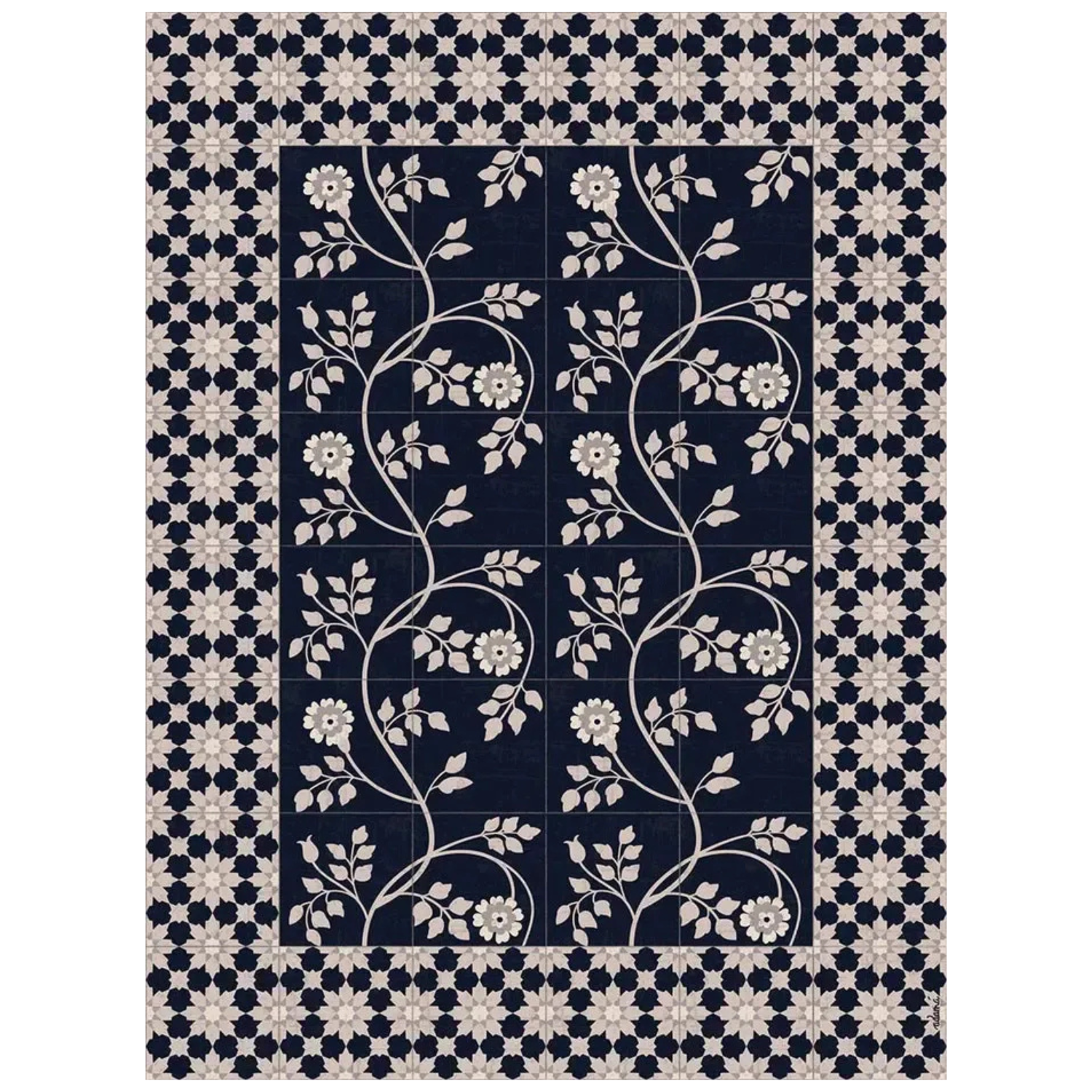Tapis en vinyle Adama Creeper en noir