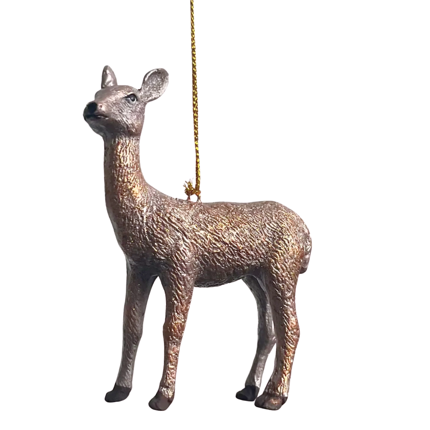 Forest Doe Holiday Ornament in Pink Dream