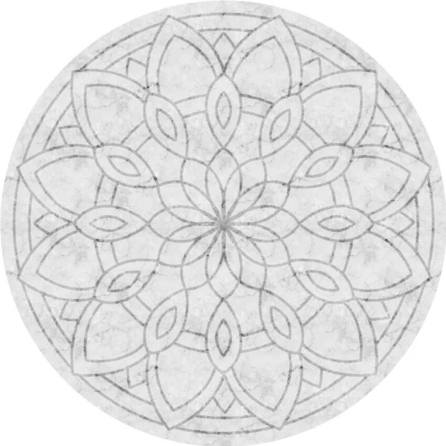 Adama Dalia Circular Vinyl Rug
