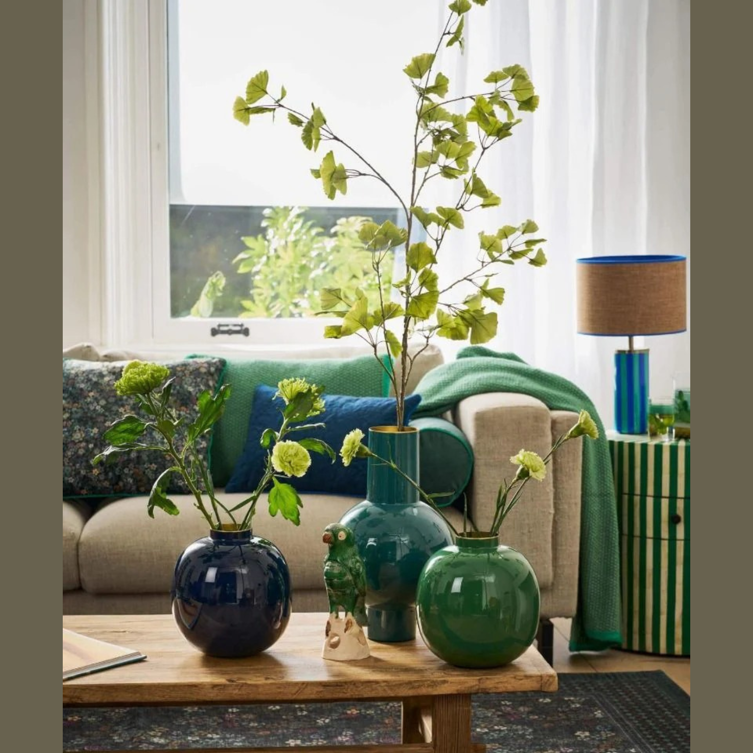 Small Green Pip Studio Vase