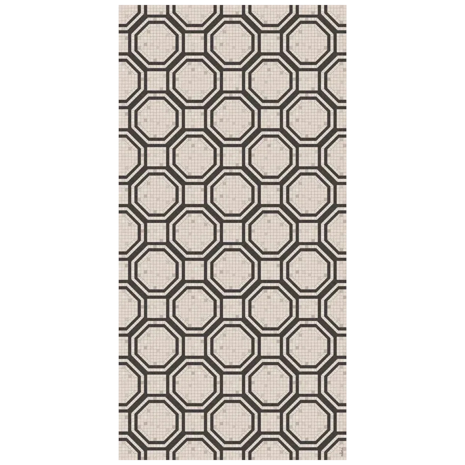 Adama Scape Vinyl Rug in Black