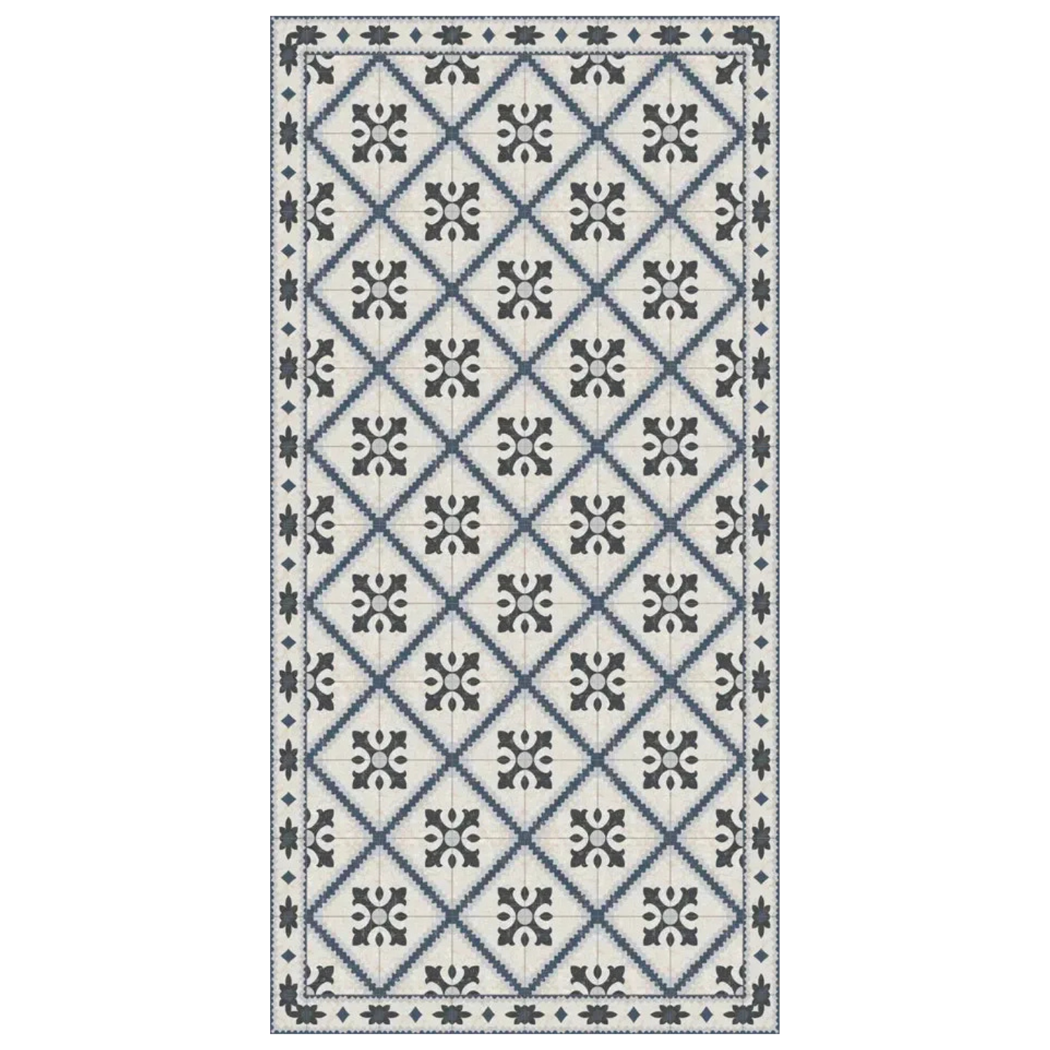 Adama ZigZag Vinyl Rug