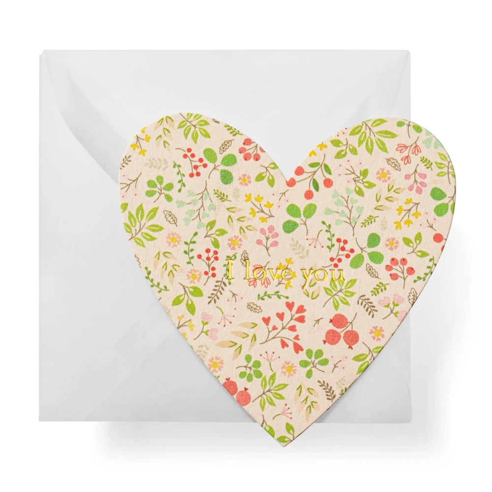 Love You Floral Heart Gift Enclosures at Home Smith