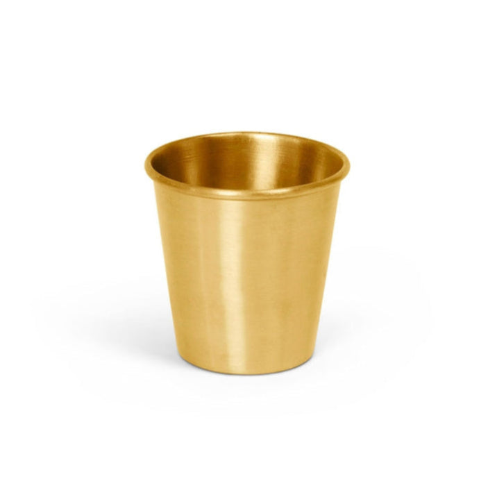 Small handmade brass cup from Fog Linen Work at Home Smith