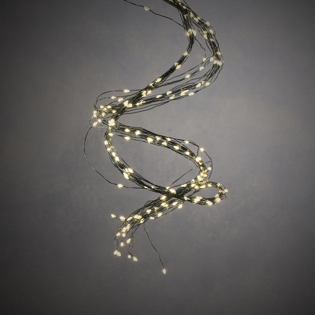 240 Micro LED Indoor/Outdoor 8 Function Bundle Lights in Classic White