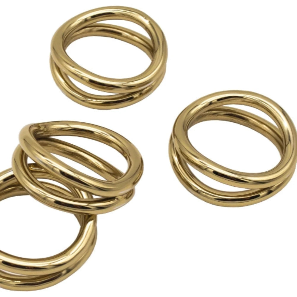 Gold Loop Napkin Rings at Home Smith