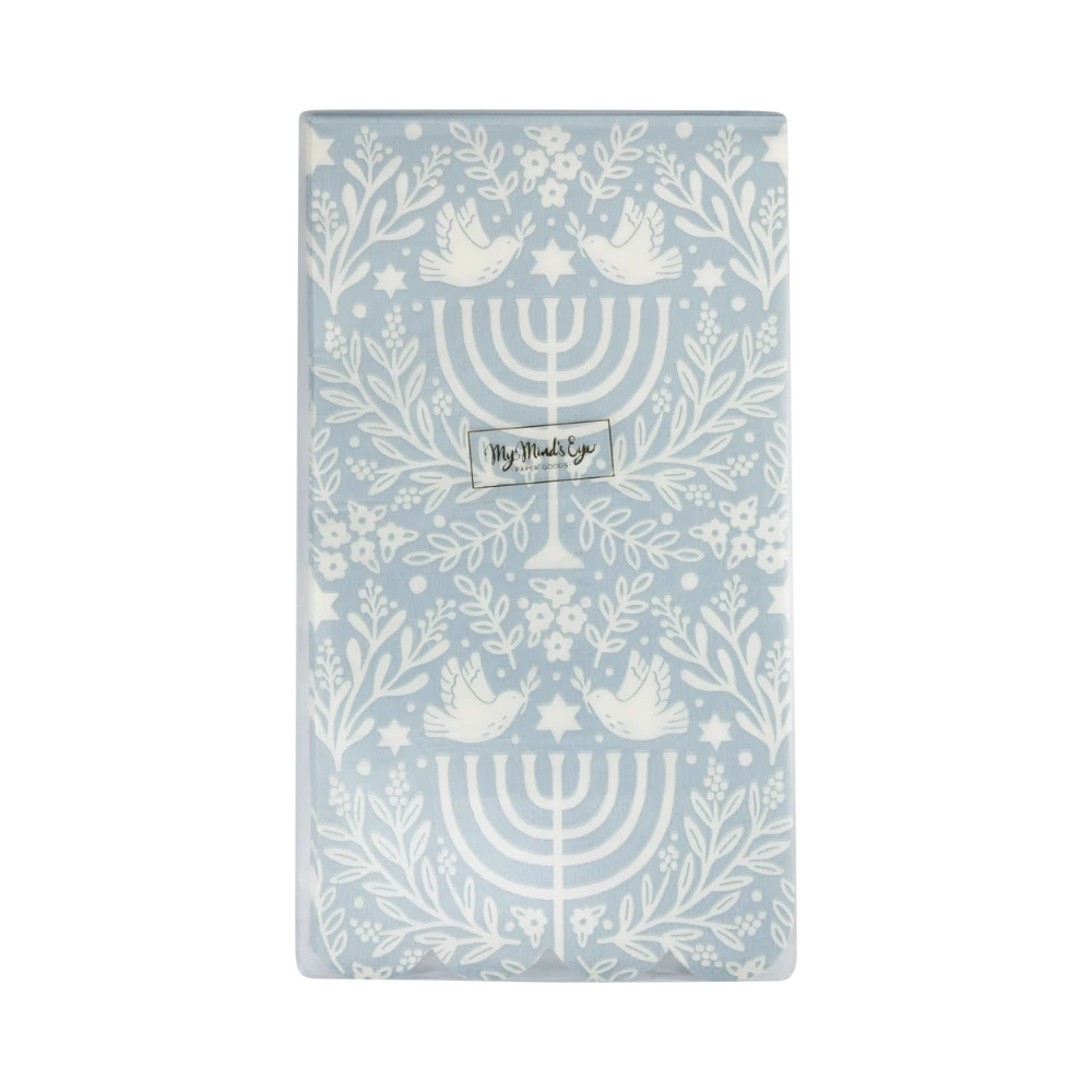 Floral Menorah Dinner Napkin at Home Smith