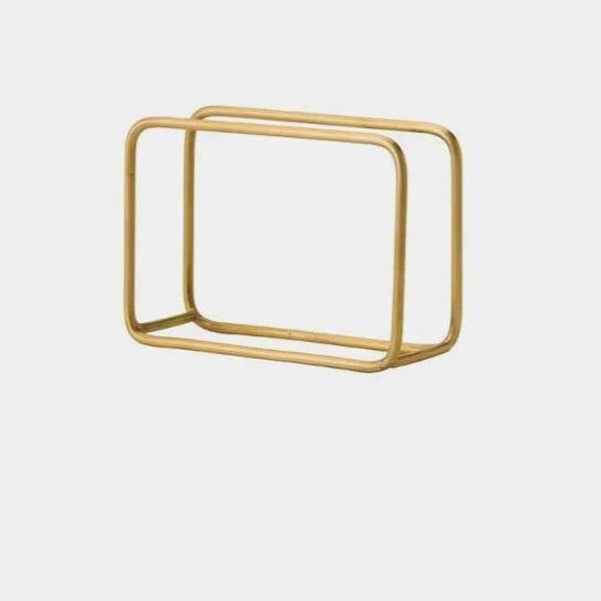 Brass napkin holder from Fog Linen Work at Home Smith 