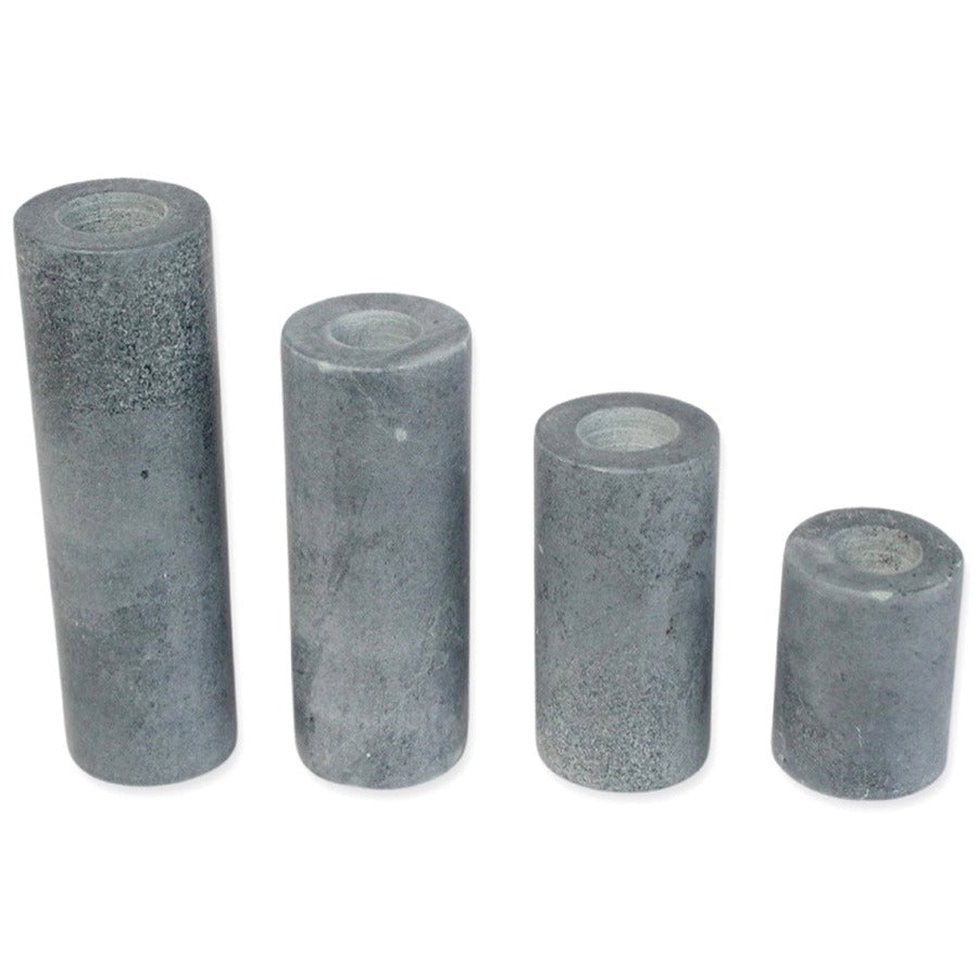 Soapstone taper holders at Home Smith