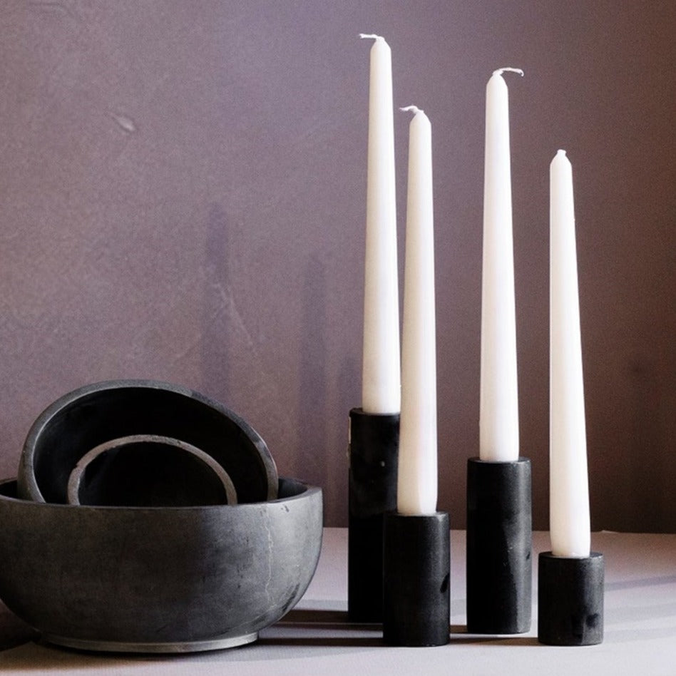 Soapstone taper candle holders at Home Smith