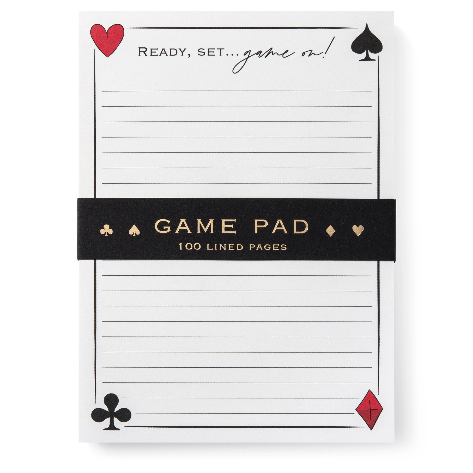 Game Night Scoring Note Pad