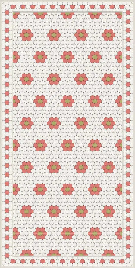 Home Smith Adama Petite Fleur Vinyl Rug Adama Vinyl Mats