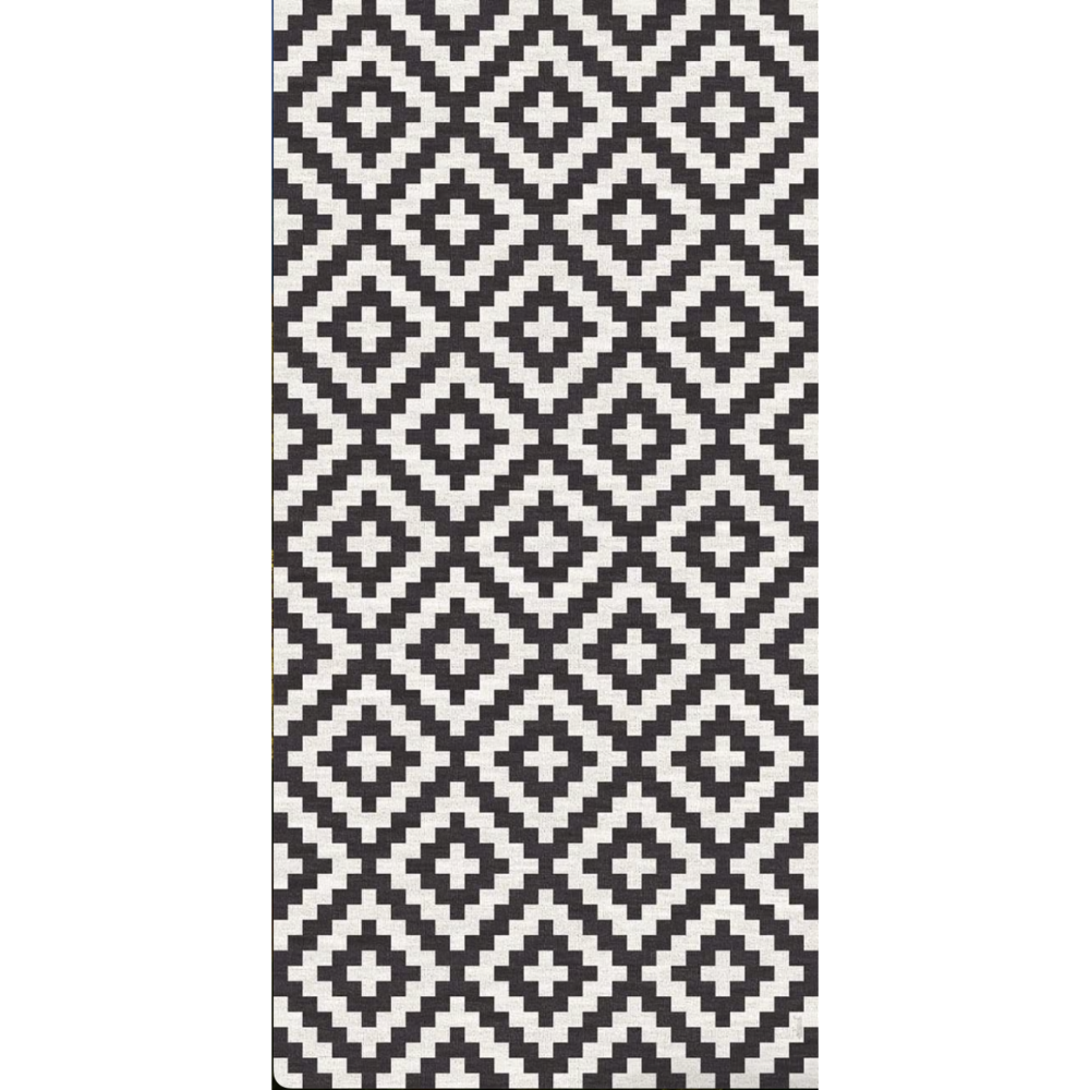 Adama Game in Black Vinyl Rug at Home Smith