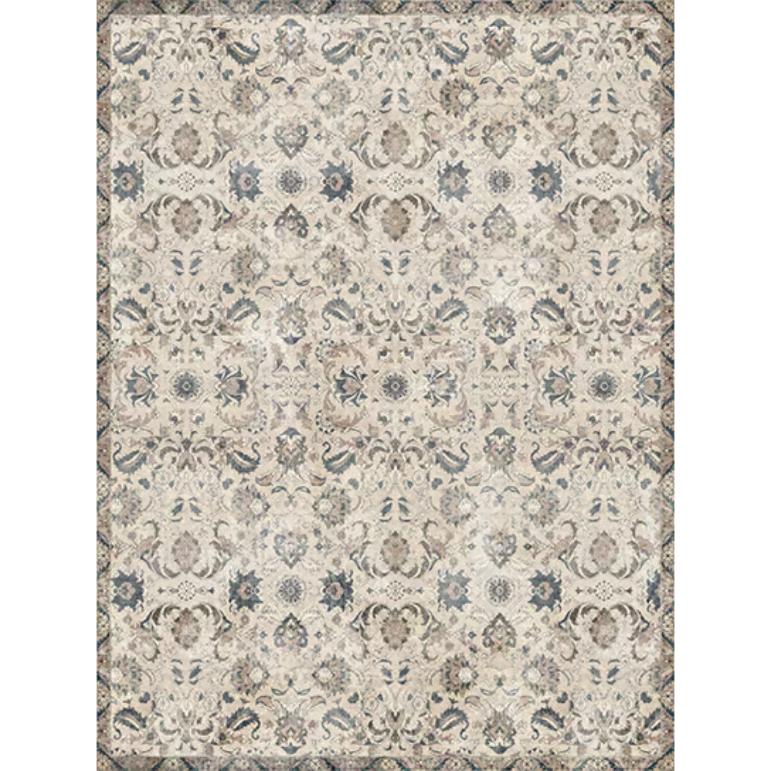 Adama Selene Vinyl Rug in Beige at Home Smith